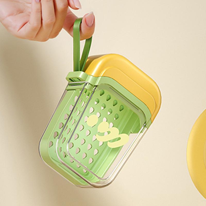 Dopamine Type Travel Soap Box (lid Sealed) - Double-layer Drainage, Portable and Practical, Very Suitable for Storing Travel Soa