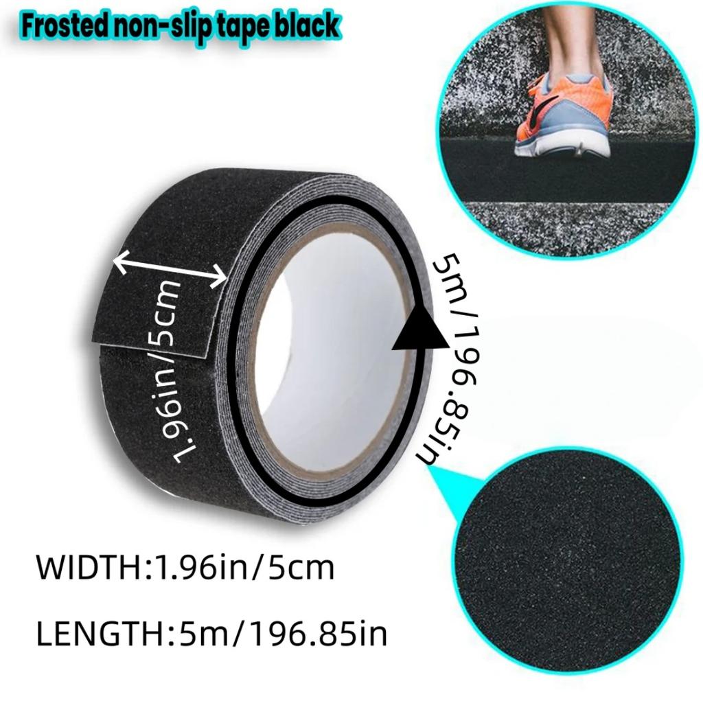1pc Anti Slip Tape, Heavy Duty Grip Tape Outdoor Waterproof, High Adhesive Traction Safety Tape for Stairs, Tread Steps,Skateboa