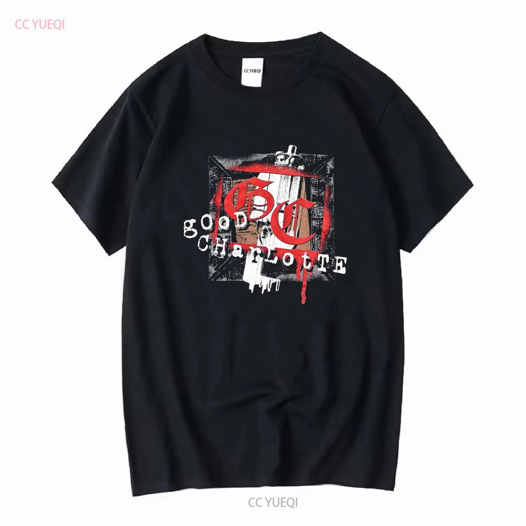 Vintage GOOD CHARLOTTE band tee punk rock long or short sleeves vintage Washed Soft graphic streetwear Breathable Stylish homme