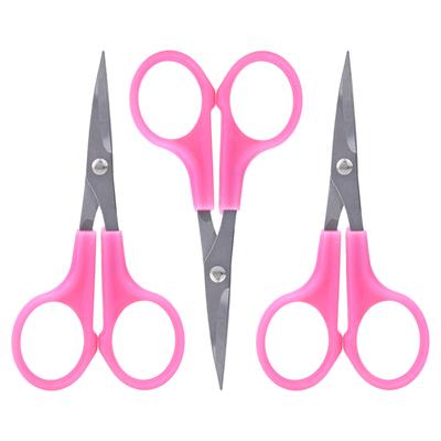 3 Stück 4,5 Zoll Stickschere Ellbogen Edelstahl ABS-Kunststoffgriff Handgefertigtes Handwerkzeug