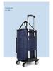 Portable Small Trolley Cart with Universal Wheels and Insulated Shopping Bag