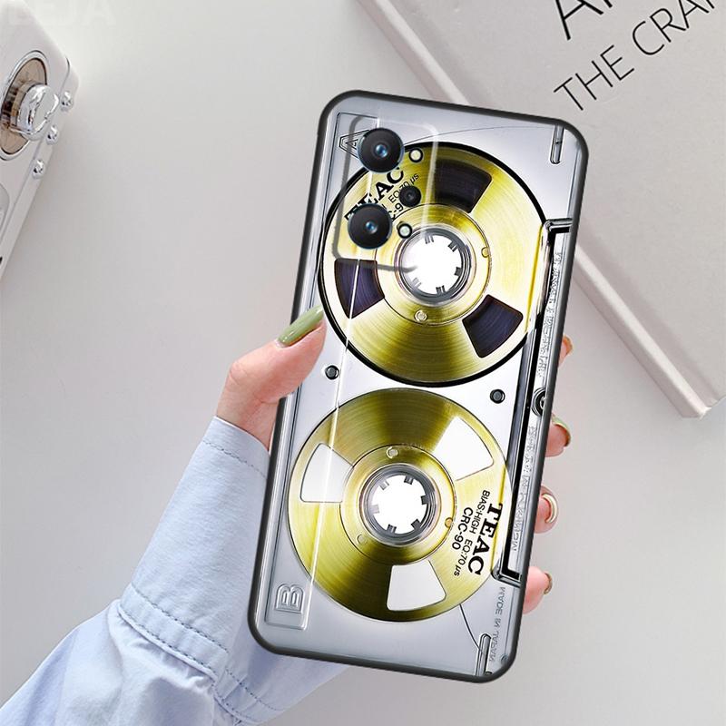 Retro Cassette Tape For Realme 14 12 10 11 13 Pro Plus GT 6 6T 5 GT7 Pro C61 C55 C51 C21Y C25S C67 C75 C53 Case
