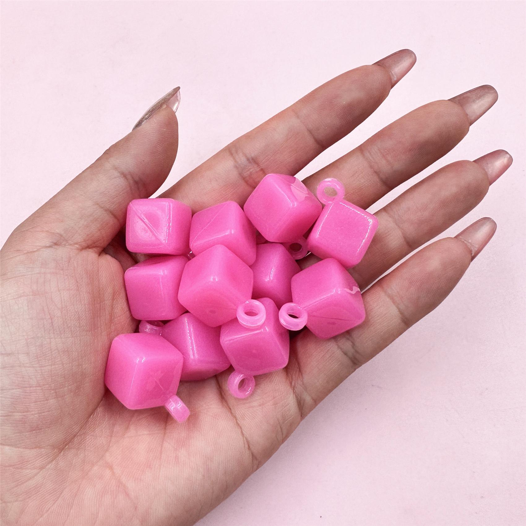 

20 шт. 14*25,6 мм желейные акриловые квадратные свободные бусины модные ювелирные изделия аксессуары своими руками для изготовления браслетов и сережек красный