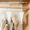 Space Saving V Shaped Hanger Rotatable Hat Rack Portable Multi Hook Organizer