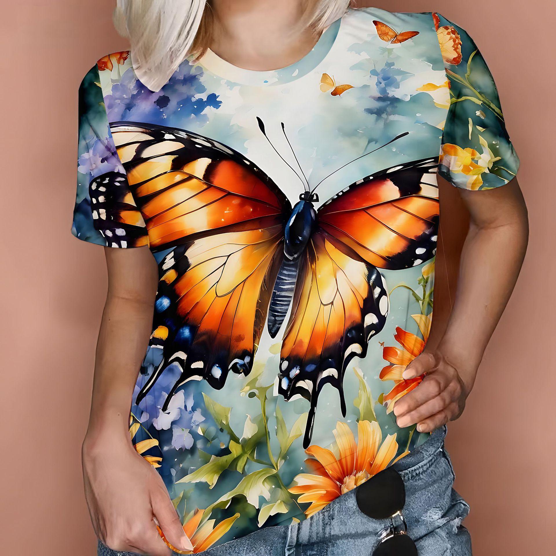 

XL-7XL футболка свободного покроя летняя футболка с мультяшным принтом винтажная 3d футболка с коротким рукавом и круглым вырезом свободная женская футболка топы больших размеров 6XL