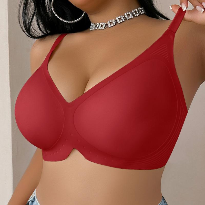 Seamless Plus Size Women Anti Sagging Gathering Bra For Big Bust
