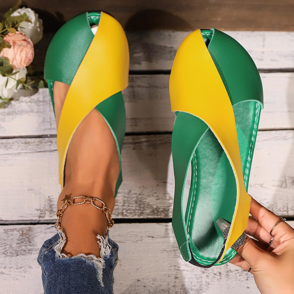 Fashion Retro Women Sandals Summer New Flat Heel Peep Toe Sandals Soft Sole Casual Shoes Minimalist Rome Shoes Women Sandalias De Mujer