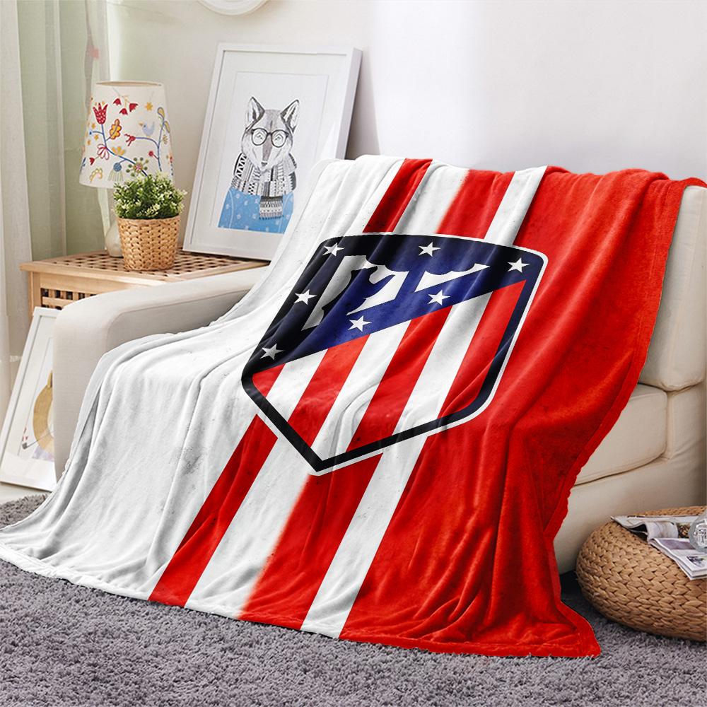 Atlético de Madrid Flannel Blanket, High quality Comfortable for All Seasons, Home Decor, Warmth and Comfort