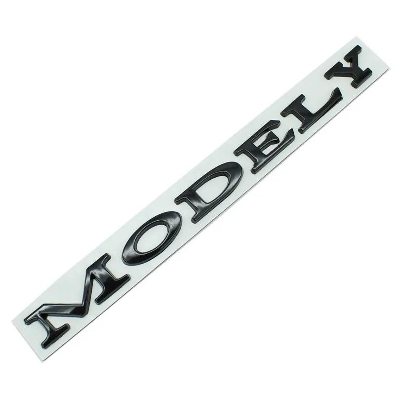 Model Y Logo Sticker for Tesla ModelY Creative Letter Stickers Tail Trunk 3D Zinc Alloy Emblem Badge Styling Car Modification