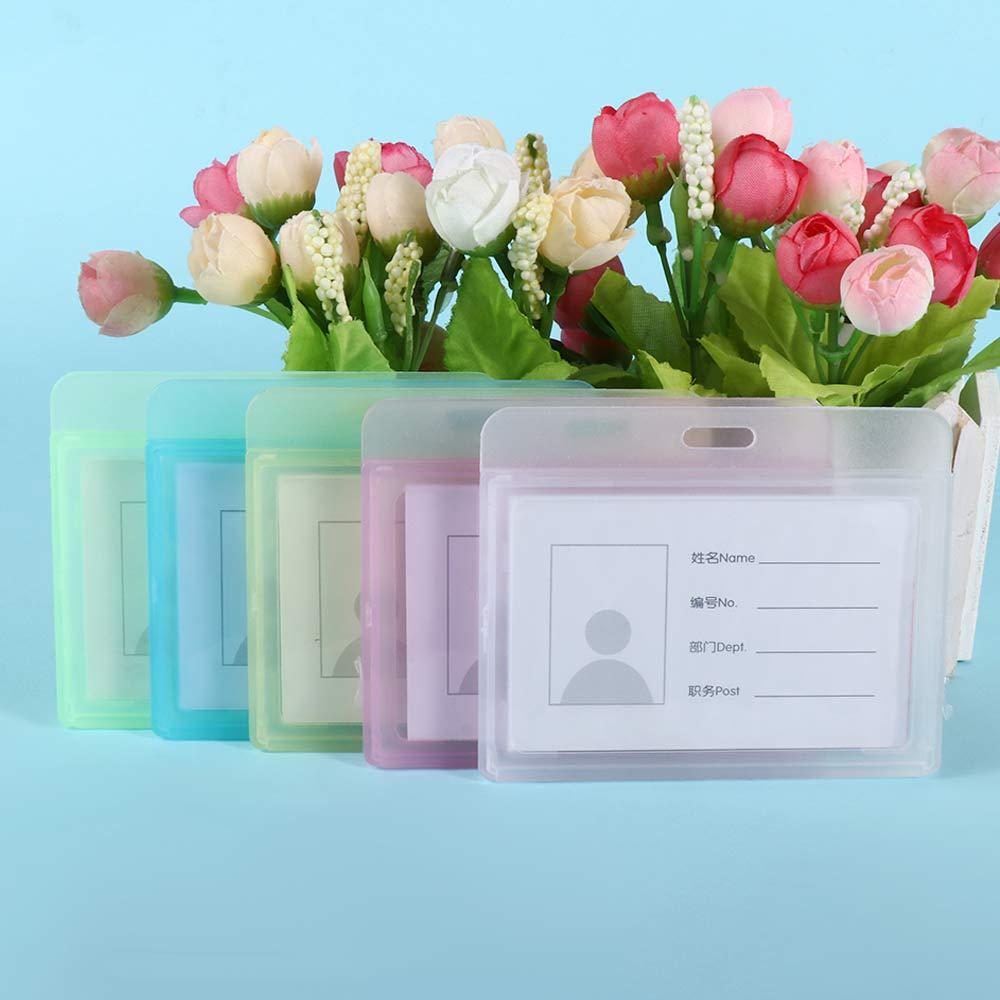 Plastic Card Sleeve Employee Bank Card Holder Badge Holder ID Card Holder Name Card Cover