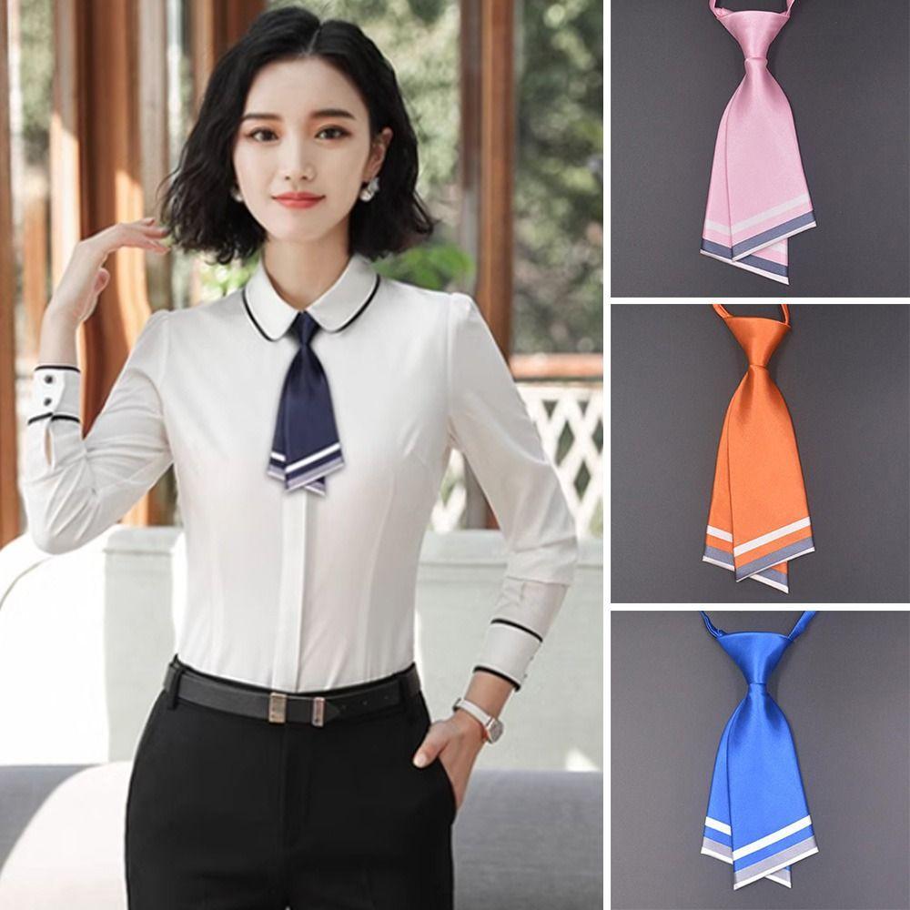 Solid Color Bow Knot Tie Bow Knot Cravat Fashion Necktie School Uniform