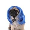 Peluca divertida para mascotas, suave, brillante, antideslizante, con banda elástica, pelo liso, para gato, fiesta de Halloween, Navidad, tocado de cosplay, accesorio de fotografía, peluca para perro y gato