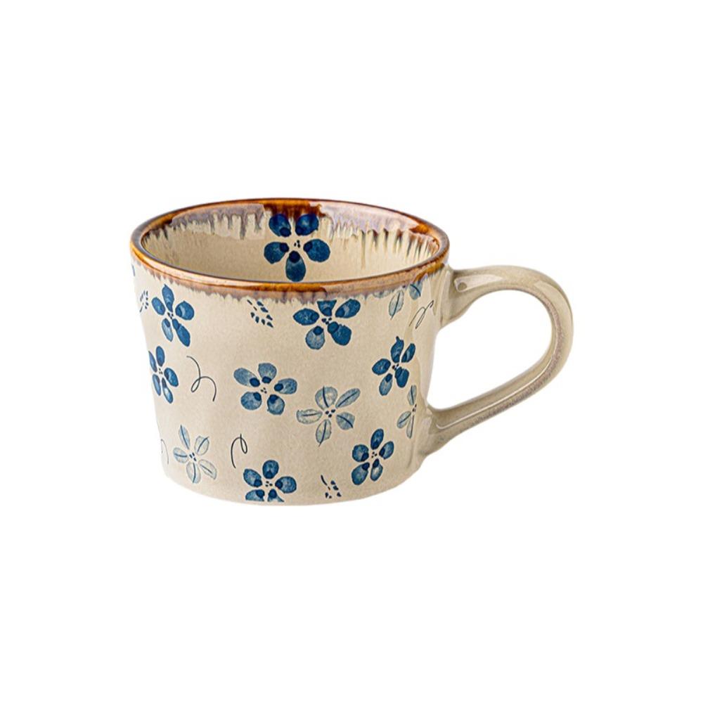 385ml Ceramic Coffee Cup Microwave Safe Milk Cup Decorative Exquisite Water Cup Living Room