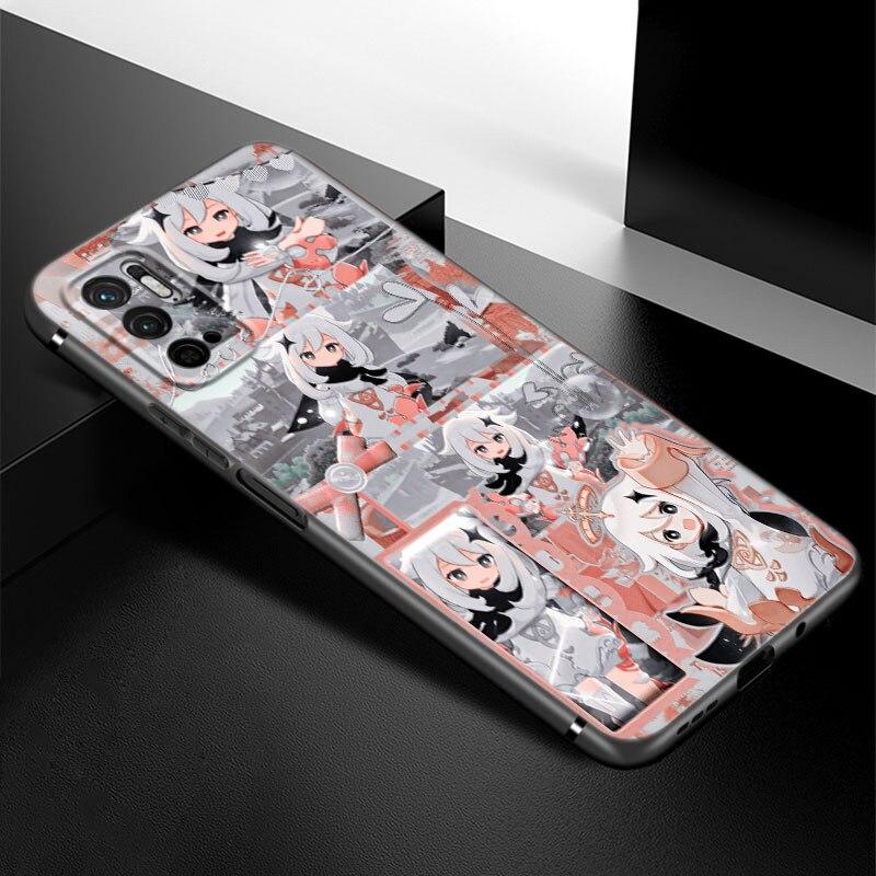Game Genshin Impact Phone Case For Xiaomi Redmi Note 7 8 8T 9 9S 10 10S 10T 11 11S 4G 11E 11T Pro 5G Soft TPU Black Cover