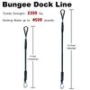 Heavy Duty Boat Dock Lines 3.94-5.58 Feet, Canoe Kayak Tubing Tow Rope For Docking Boating Waterskiing Fishing Swimming Snorkel