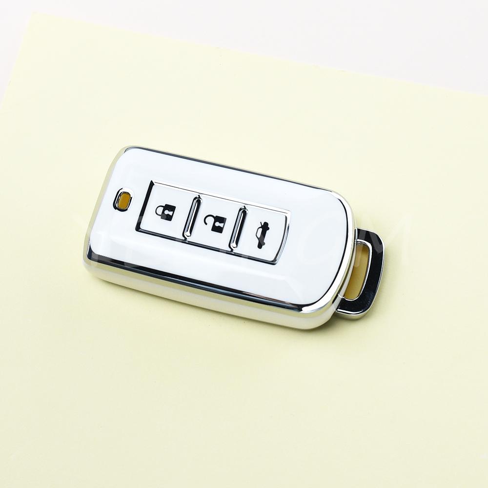 For Mitsubishi Outlander Lancer Eclipse Mirage Keyless Entry Tpu Car Key Case Cover Shell Fob Smart Key Case Waterproof