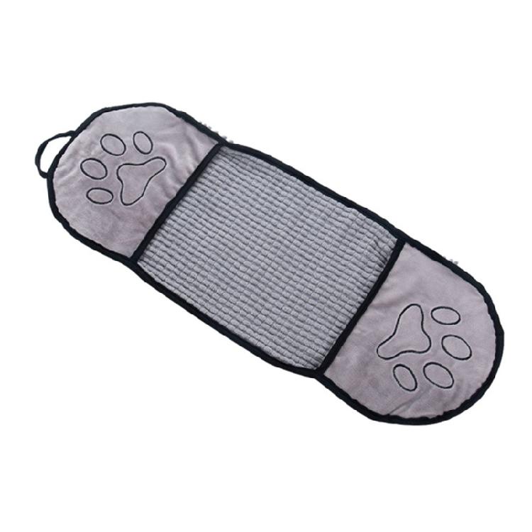 Mikrofiber Badhandduk för Husdjur för att Torka Valp/Katt Dagliga Städprodukter med Handfickor för Husdjurets Dagliga Rengöring