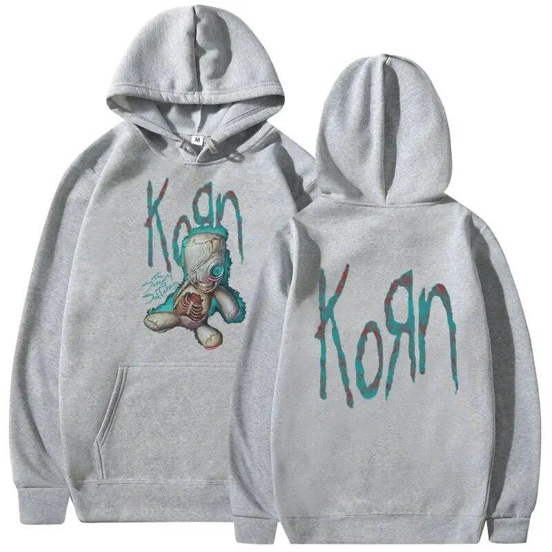 Korn Issues Rock Band Music Album Hoodie Unisex Vintage Metal Gotická Oversized Hoodie Streetwear Hip Hop Punk Mikina s kapucí