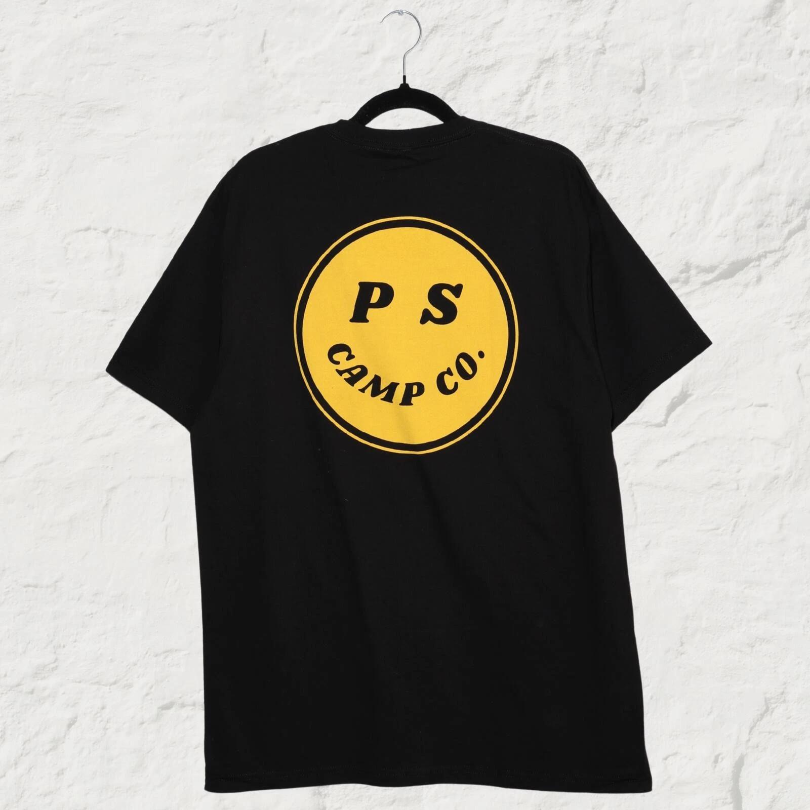 Poler Camp Co Tee Black Outdoor Camping Graphic T-Shirt M L