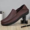 Genuine Leather Shoes Men Loafers Handmade Casual Leather Shoes Moccasins Men Flats Shoes