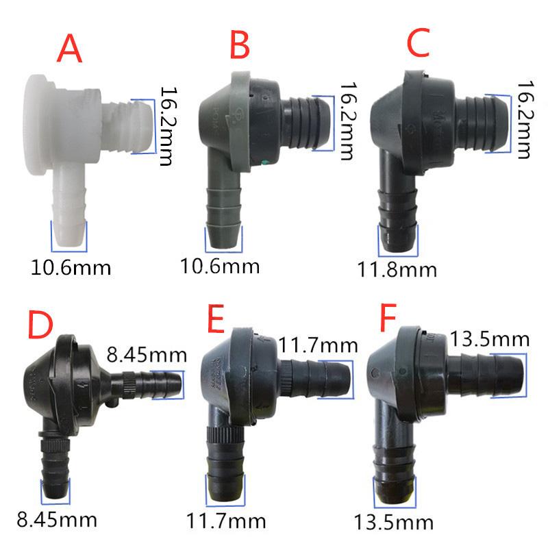 ID6 ID8 ID12 elbow 90 degree one-way valve L type non-return valve one way valve air pump vacuum check valve for car original1pc