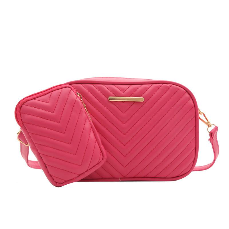 

Stylish Korean Style Plain Color Small Square Bag 2024 New Fashionable Embroidered Casual Shoulder Bag For Everyday Use троянди рожеві кольору