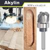 Akylin TCT Schaftfräser, Spiralfräser, 0,2 Zoll (6 mm) Welle mit Lagern,