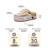 Thick-soled heightening canvas slippers women's summer new fashion versatile beggar women's bag head tow Birken half slippers tide