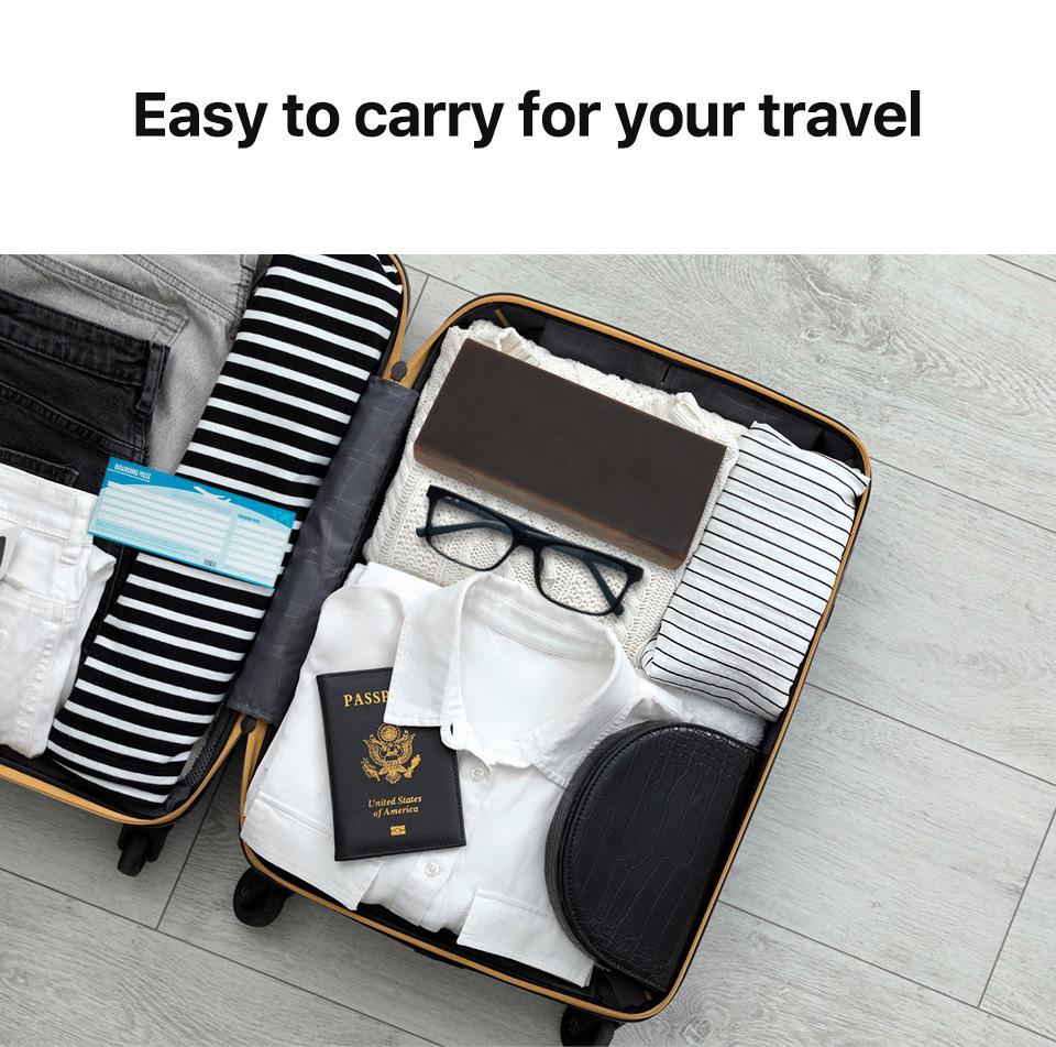 Estuche de Cuero Vintage Crazy Horse para Gafas - Hecho a Mano, Cierre Magnético a Presión, Almacenamiento para Viaje, Juego de 2