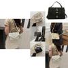 Trendy Street Style Small Crossbody Bag For Women With Chic Chain Handle Black White