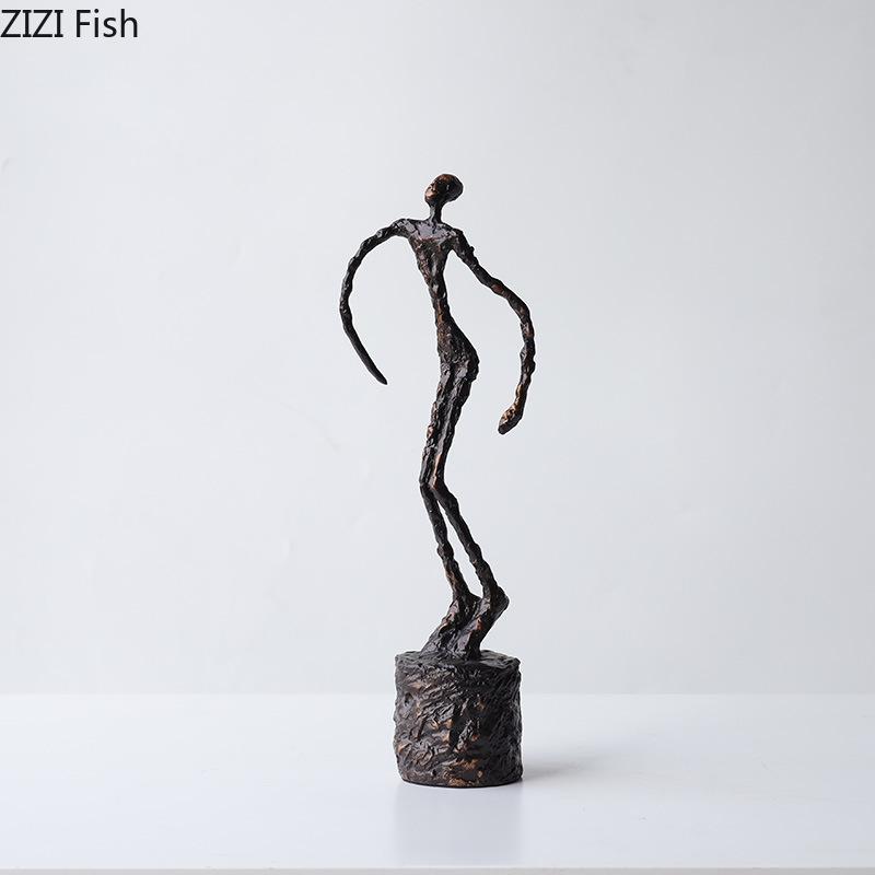 Twisted Dancer Figures Statue Artwork Ornaments Desk Decoration Creative Abstract Characters Sculpture Room Aesthetic Decor