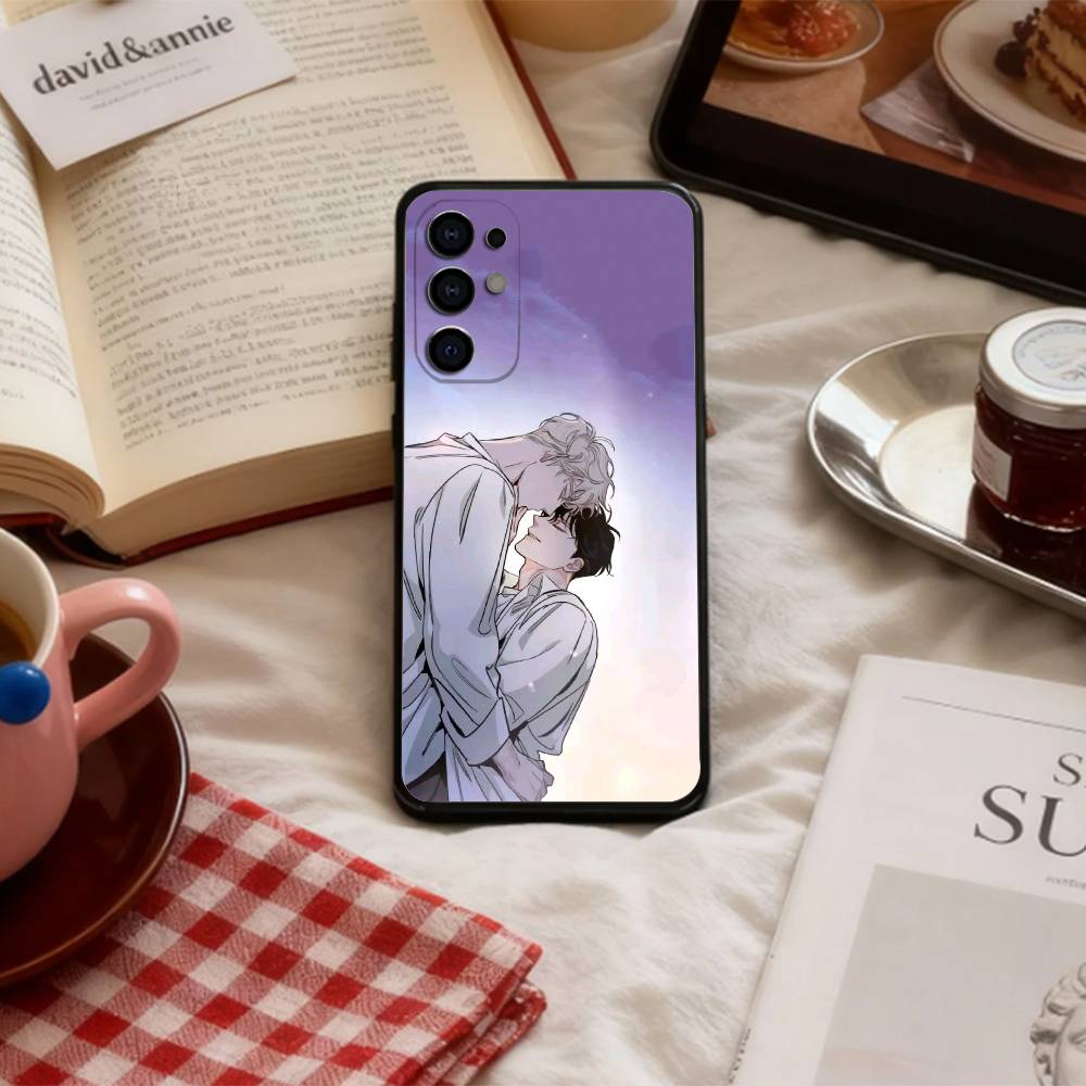 BL Manhwa R-roses And Champagne Phone Case For Samsung S 25,24,23,22,30,21,10,9,Ultra,Plus,Lite,FE,4,5 G Soft Black Case