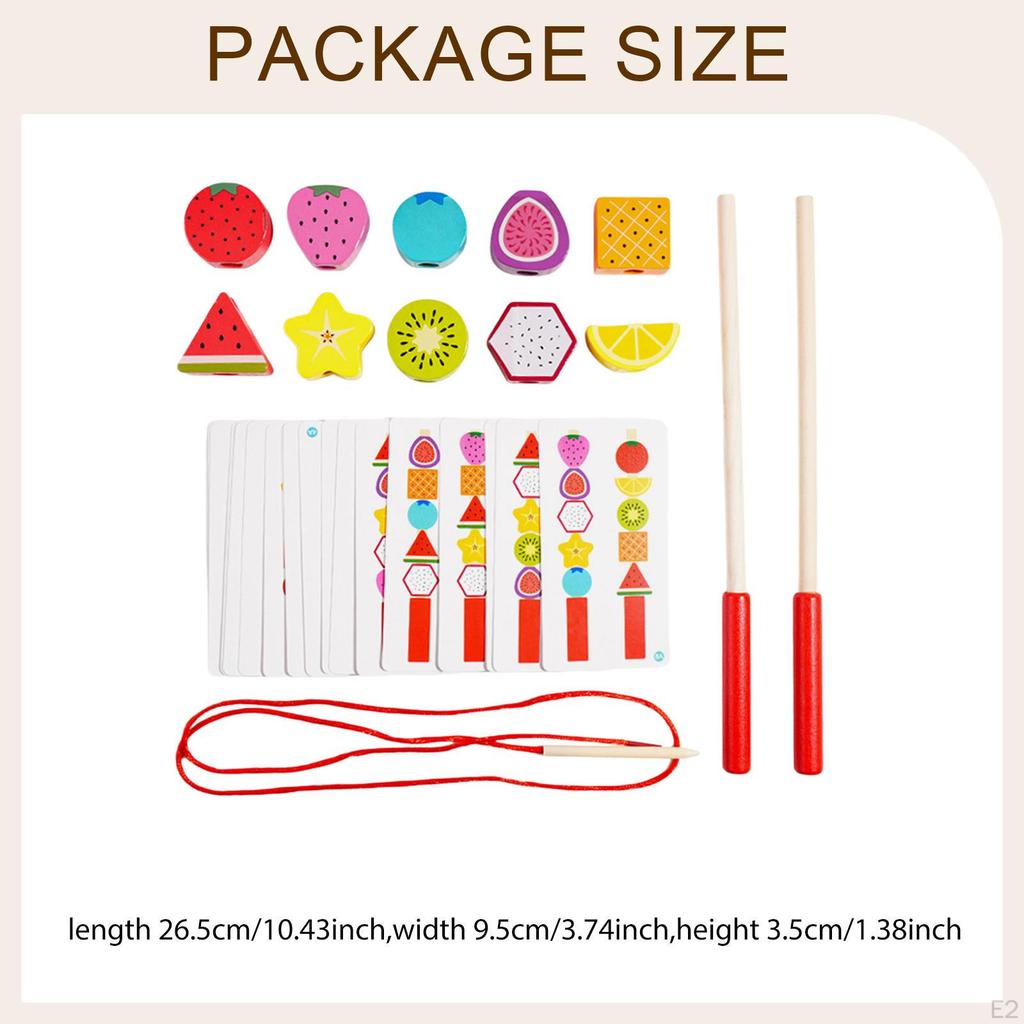 Beads Sequencing Toy Fine Motor Skills Development Sequence Game Matching Observation Travel