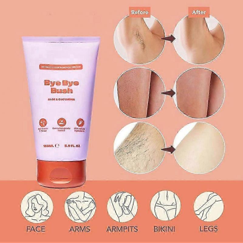 Hair Removal Cream for Men Women Pubic Bikini Area Painless Flaw-less Depilatory Cream for Underarms Bikini Legs