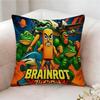 IItalian Brainrot Creative Animal Internet Pillow Case Pillowcase Doublesided Printed Sofa Cushion Bedroom Headboard Pillow