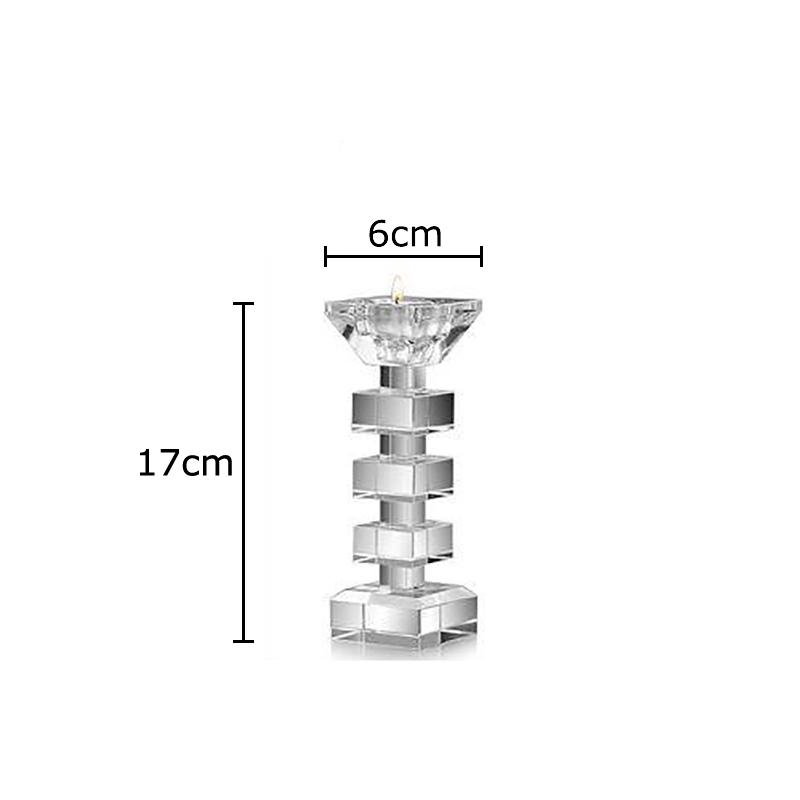 Minimalism Transparent Crystal Candle Holder Candlestick Desk Decoration Wax Melt Burner Aroma Diffuser Home Aroma Container