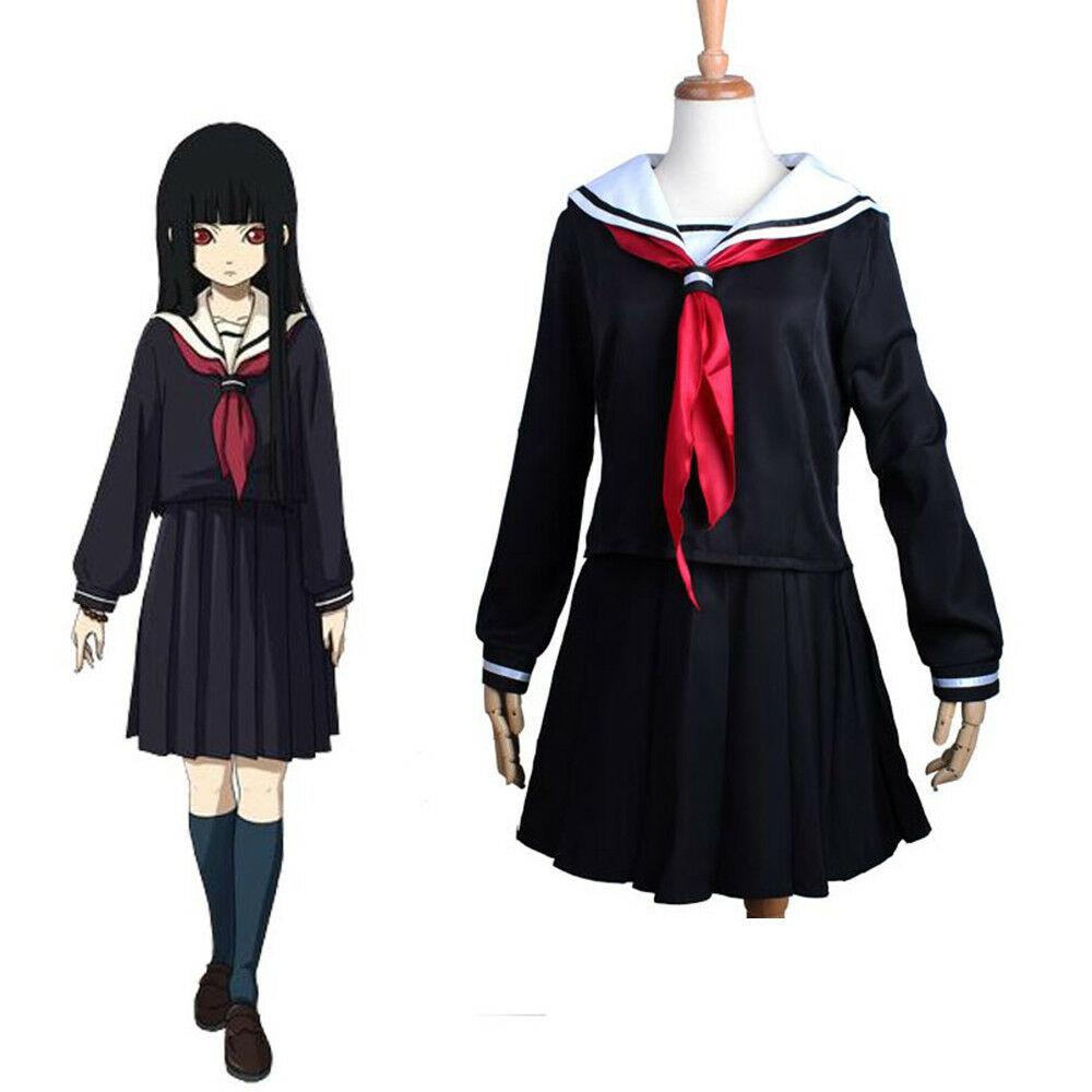 

Enma Ai Hell Girl Косплей Японская школьная форма для костюма на Хэллоуин XL