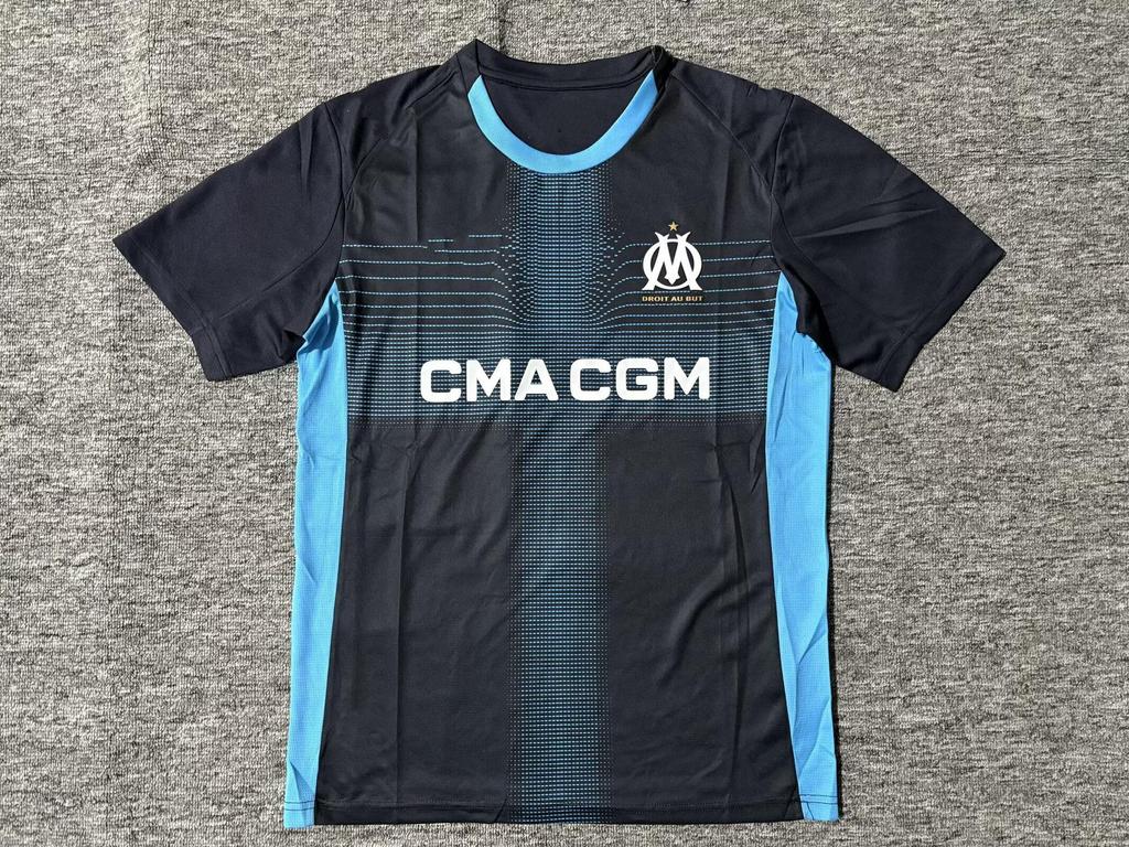 2526 Marseille S. Ferreira & W. Klaus Kurzarm Thailändisches Fußballtrikot