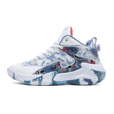 Graffiti High-Top Basketball Shoes: Breathable, Comfortable, Thick-Soled Sneakers for Street and Run