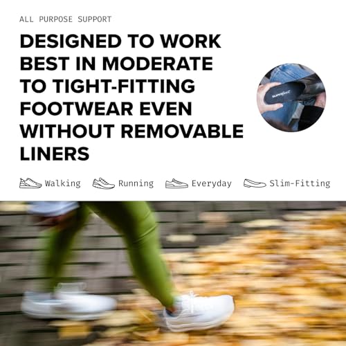 Superfeet Insoles [Authorized Retailer Product] All-Purpose Support Low Arch Shock Absorption Sports Competition Black D (25-27cm)