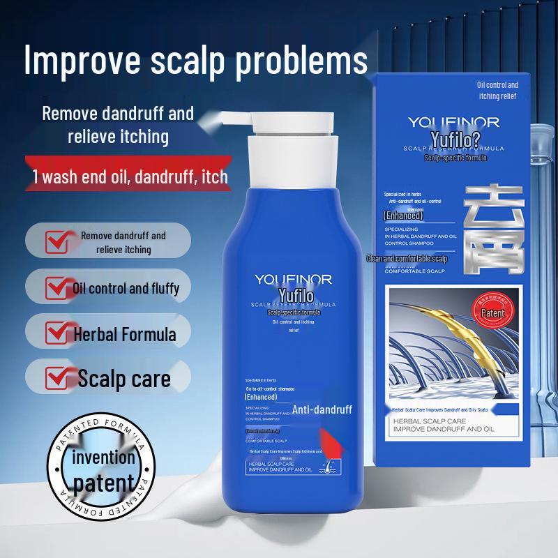 Dandruff-Reducing & Itch-Relief Shampoo: Targets dandruff, oily scalp, and itchiness with an oil-control formula. Regular Size