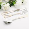 16Pcs 304 Stainless Steel Dinner Tableware Coffee Spoon Knife Fork Dinnerware Flatware Set Gold Cutlery Set Kitchen Silverware