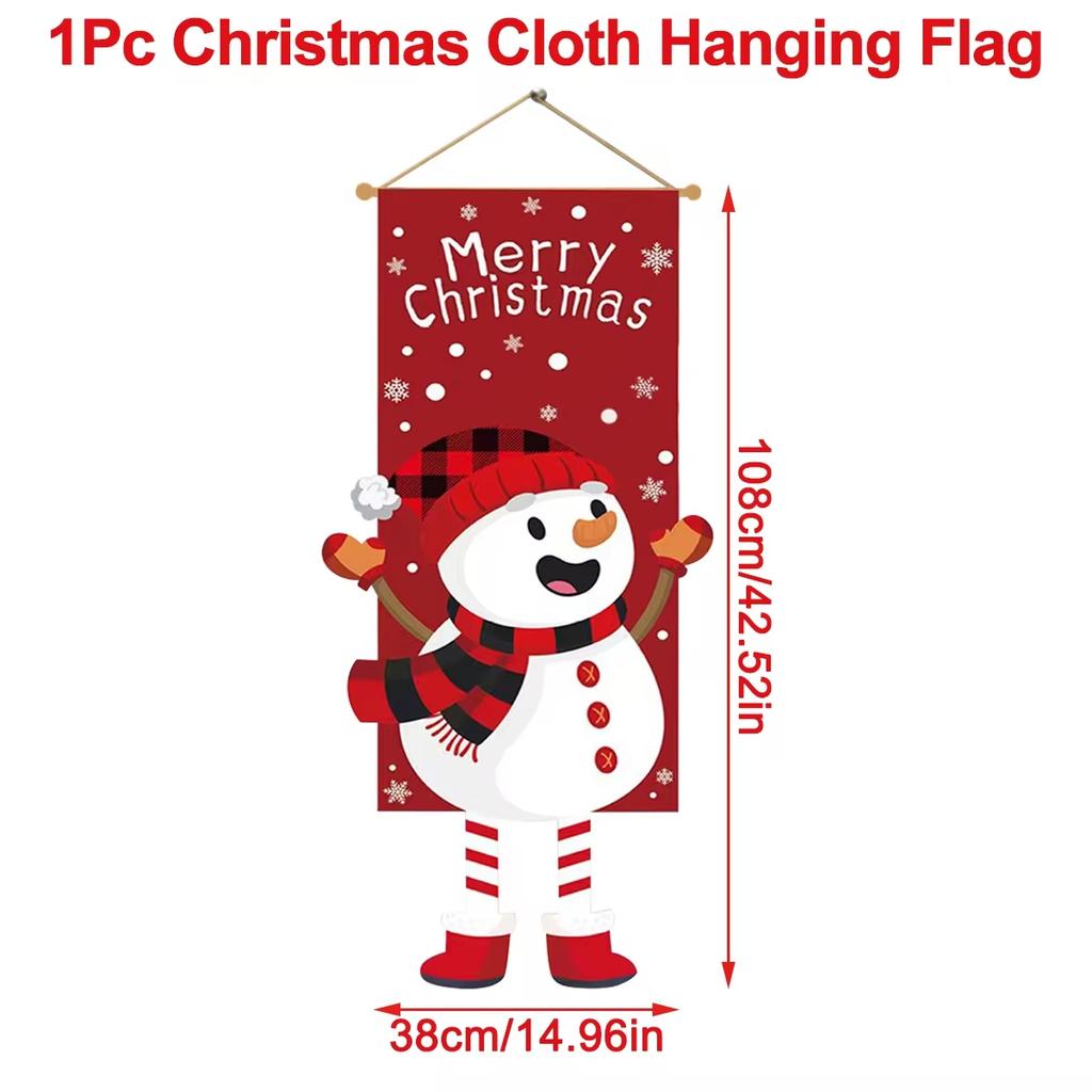 Merry Christmas Hanging Flag Christmas Decorations For Home 2026 Christmas Door Banner Xmas Gifts Navidad Happy New Year 2026