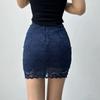 Syvent Lace Tight Mini 12F063 Women's All-Lace Office/Commuter Skirt, Skirt, Spring/Summer Skirt,