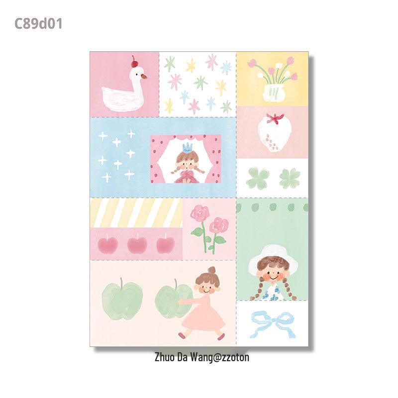 Zhuo Da Wang Tear-Off Sticky Notes: Hand-Tear Ant Line Paper for Journal Collage and Scrapbooking.