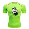 Men's Quick Dry Compression Fitness T-shirt, Stylish Black W