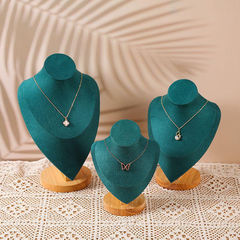 Solid Wood Necklace Display Stand for Night Market Jewelry Stall