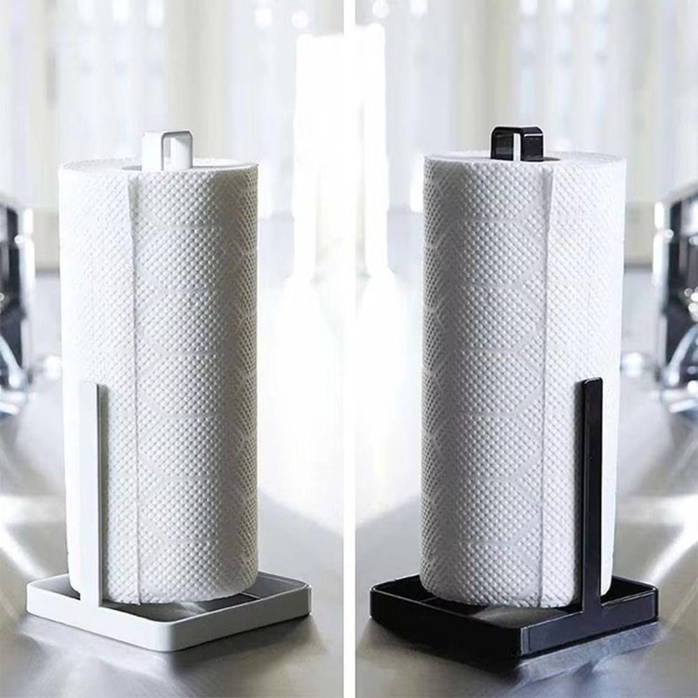 Non Slip Roll Paper Towel Holder Free Standing Tissue Dispenser Face Towel Rack  for Bathroom