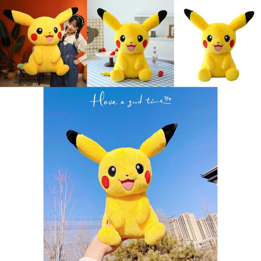 Large Yellow Pikachu Plush Toy Soft And Cuddly Stuffed Animal For Kids Ideal Birthday Gift