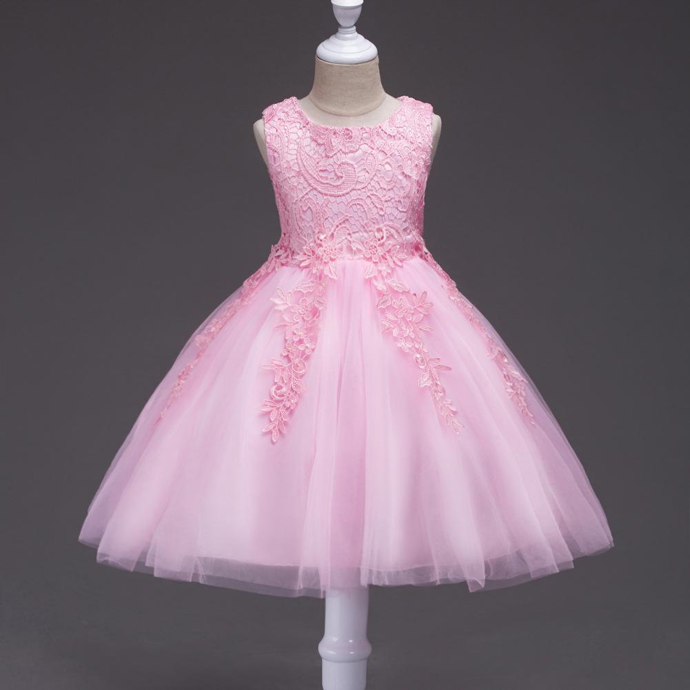 Koreanischer Stil Kinderkleid Mädchen Spitze Prinzessin Auftritt Backstage Tutu Kleid